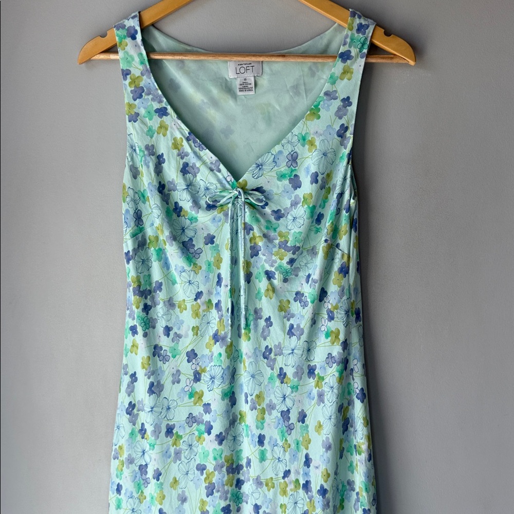 Vintage Y2K Ann Taylor Loft Floral Slip Dress - Picture 3 of 8